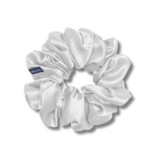 Шелковая резинка для волос молочная - MOLODO Silk Scrunchie Large Off White 