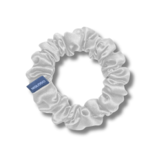 Шелковая резинка для волос молочная - MOLODO Silk Scrunchie Medium Off White 