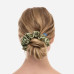 Шовкова резинка для волосся оливкова - MOLODO Silk Scrunchie Large Forest Moss фото 3