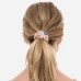 Шелковая резинка для волос пудровая - MOLODO Silk Scrunchie Medium Powder Pink фото 3