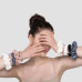 Шовкова резинка для волосся сіра - MOLODO Silk Scrunchie Large Stone Grey фото 4