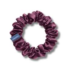 Шелковая резинка для волос сливовая - MOLODO Silk Scrunchie Medium Plum 