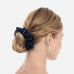 Шовкова резинка для волосся темно-синя - MOLODO Silk Scrunchie Large Deep Sea фото 2