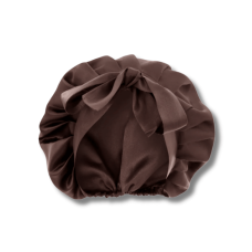 Шелковая шапочка для сна коричневая - MOLODO Silk Night Cap Brown 