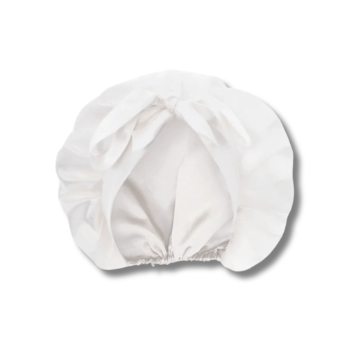 Шовкова шапочка для сну молочна - MOLODO Silk Night Cap Off White
