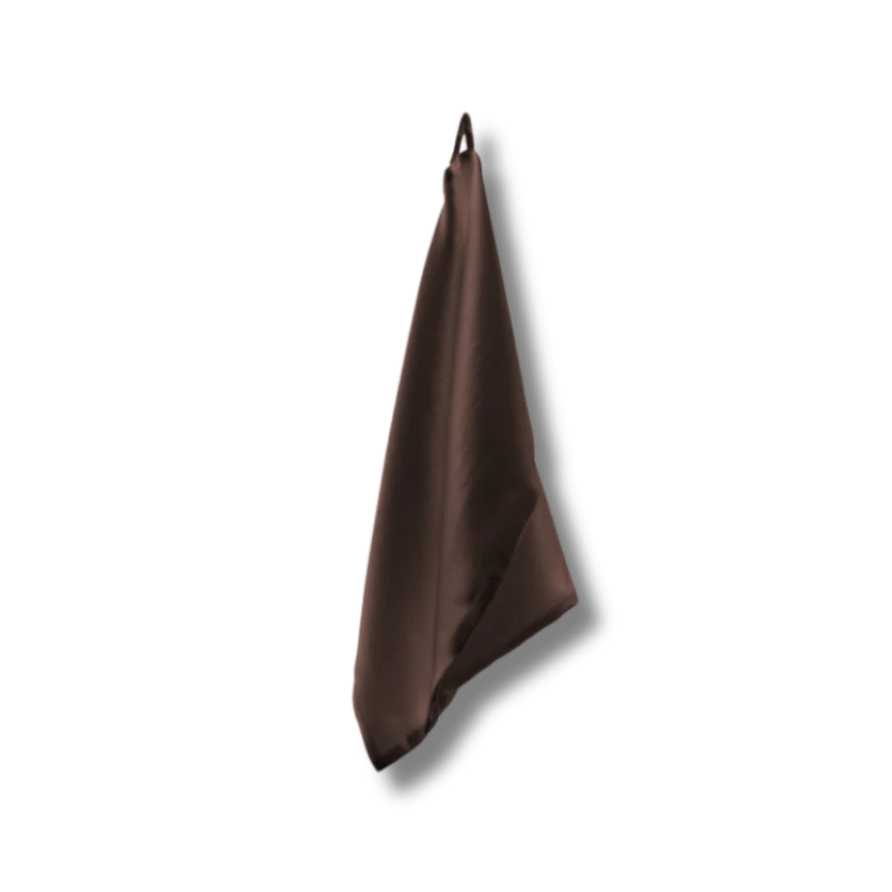 Шелковое полотенце для лица коричневое - MOLODO Silk Face Towel Brown фото