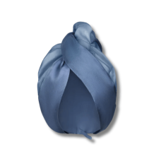 Шелковый тюрбан с микрофиброй синий - MOLODO Silk Turban With Microfiber Blue 