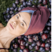 Шовковий тюрбан з мікрофіброю сливовий - MOLODO Silk Turban With Microfiber Plum фото 2