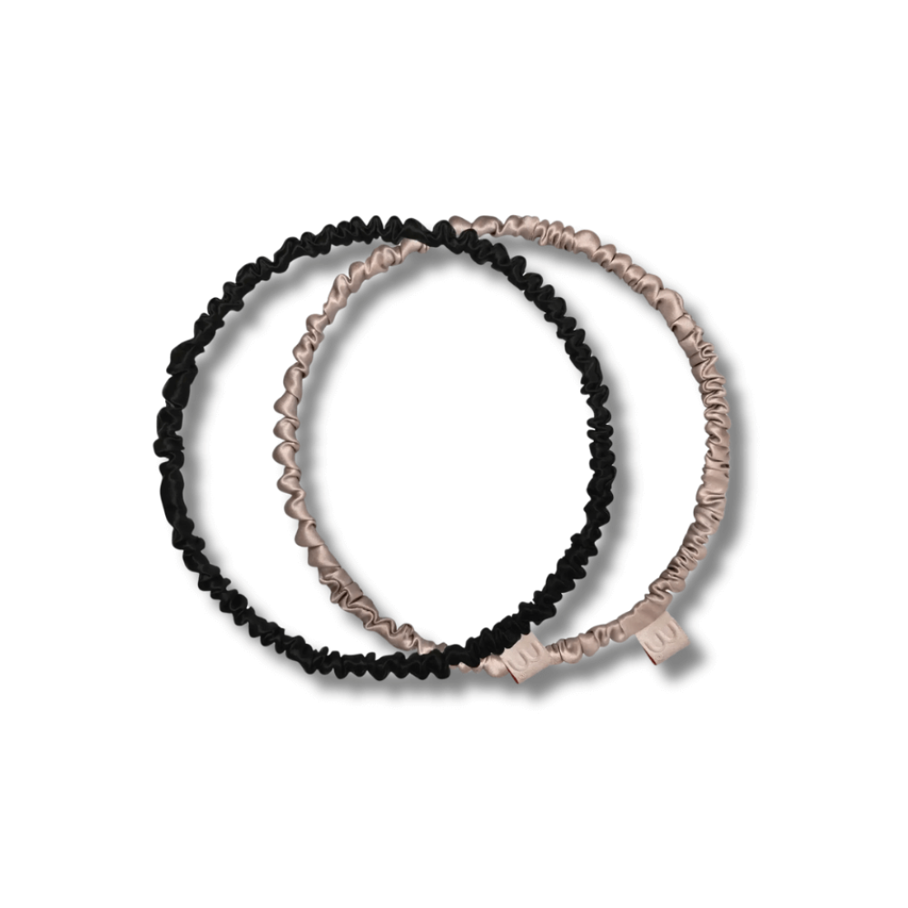 Набор обручей-резинок для волос - MON MOU Silk Hoops Scrunchies Set 2 фото