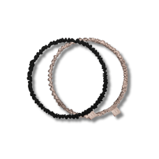 Набор обручей-резинок для волос - MON MOU Silk Hoops Scrunchies Set 2 