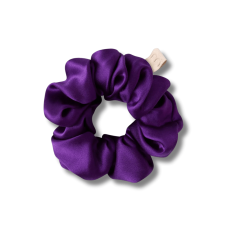 Объемная резинка для волос фиолетовая - MON MOU Silk Large Scrunchie Purple 