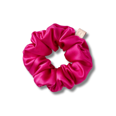 Объемная резинка для волос ягодная - MON MOU Silk Large Scrunchie Berry 