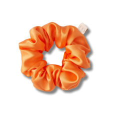 Объемная резинка для волос оранжевая - MON MOU Silk Large Scrunchie Orange 