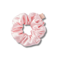Объемная резинка для волос розовая - MON MOU Silk Large Scrunchie Pink 