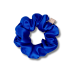 Объемная резинка для волос тёмно-синяя - MON MOU Silk Large Scrunchie Dark Blue фото