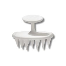 Щеточка для очищения кожи головы белая - MON MOU Soft Scrub Brush White 