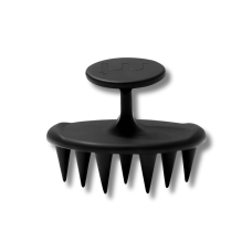Щеточка для очищения кожи головы чёрная - MON MOU Soft Scrub Brush Black 