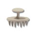 Щеточка для очищения кожи головы серо-бежевая - MON MOU Soft Scrub Brush Taupe фото