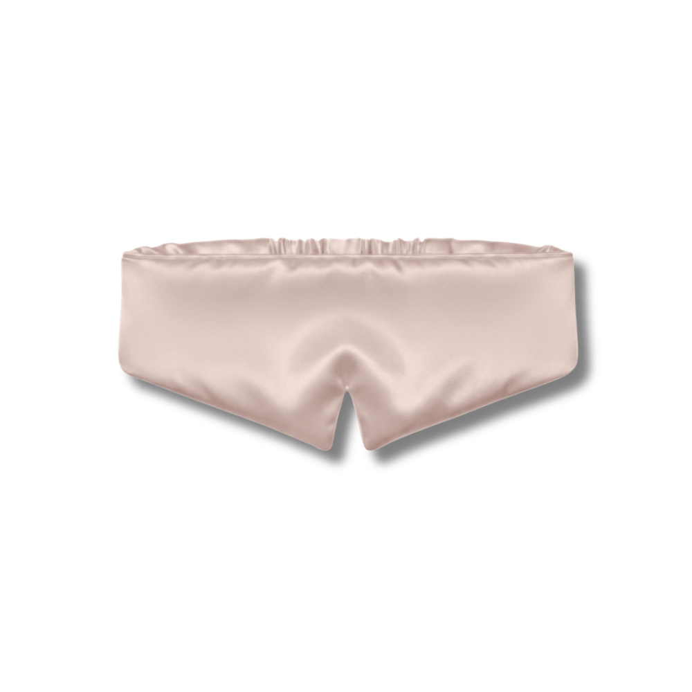 Шовкова маска для сну та відпочинку нюдова - MON MOU Pure Silk Mask Nude фото