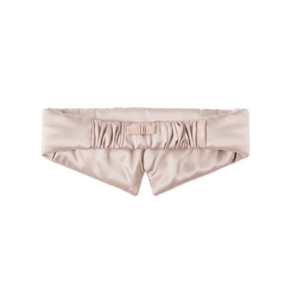 Шовкова маска для сну та відпочинку нюдова - MON MOU Pure Silk Mask Nude фото 2