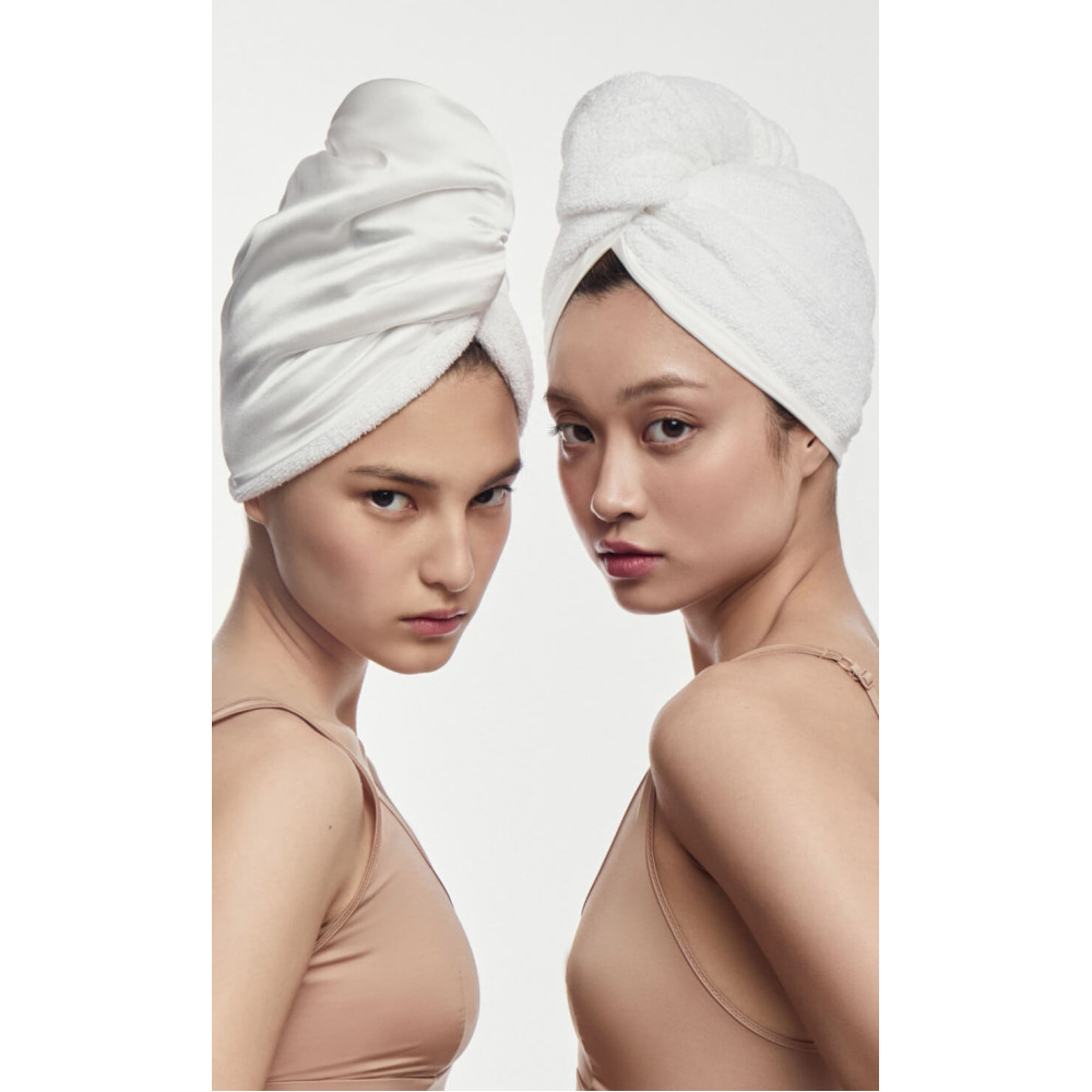 Шелковое полотенце-тюрбан с бахромой - MON MOU Soft Silk Turban фото 3