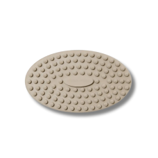 Силиконовая щеточка для тела серо-бежевая - MON MOU Soft Body Brush Taupe 