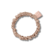 Тонкая резинка для волос бежевая - MON MOU Silk Slim Scrunchie Beige фото