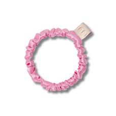 Тонкая резинка для волос ярко-розовая - MON MOU Silk Slim Scrunchie Bright Pink 