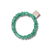 Тонкая резинка для волос зелёная - MON MOU Silk Slim Scrunchie Green фото