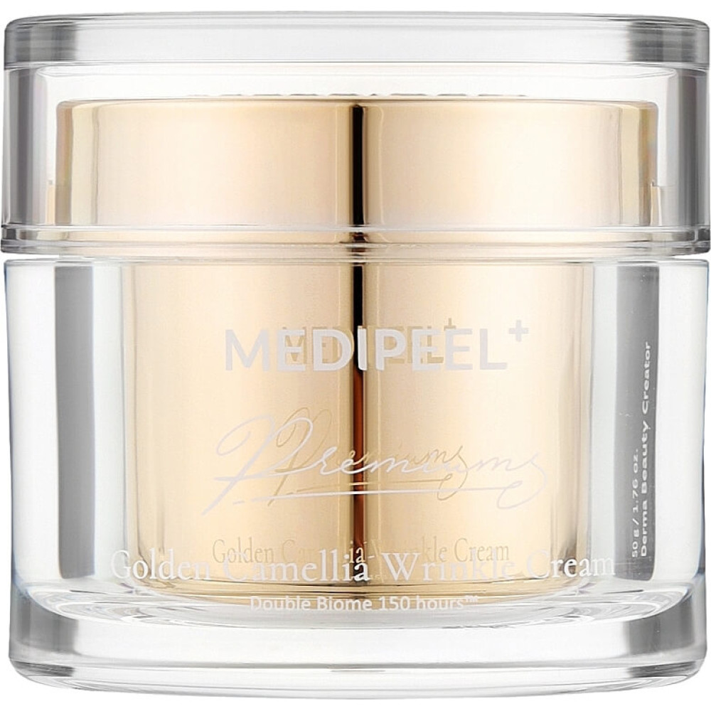 Антивозрастной крем для лица с экстрактом золота и камелии - Medi-Peel Peptide 9 Premium Golden Camellia Wrinkle Cream фото 2