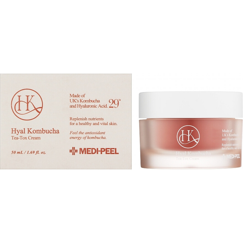 Крем для обличчя - Medi-Peel Hyal Kombucha Tea Tox Cream фото 4