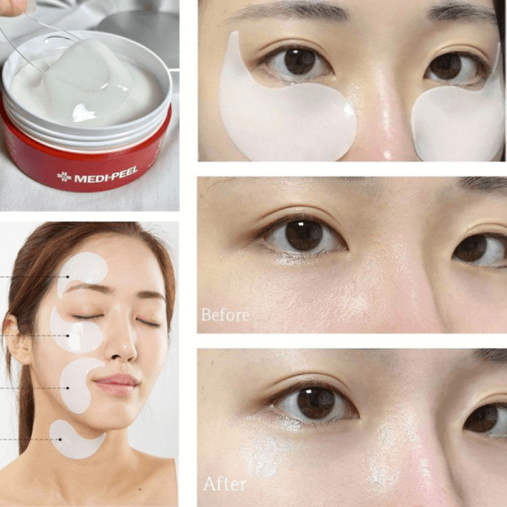 Лифтинг-патчи для век с гидролизованным коллагеном - Medi-Peel Red Lacto Collagen Eye Patch фото 4