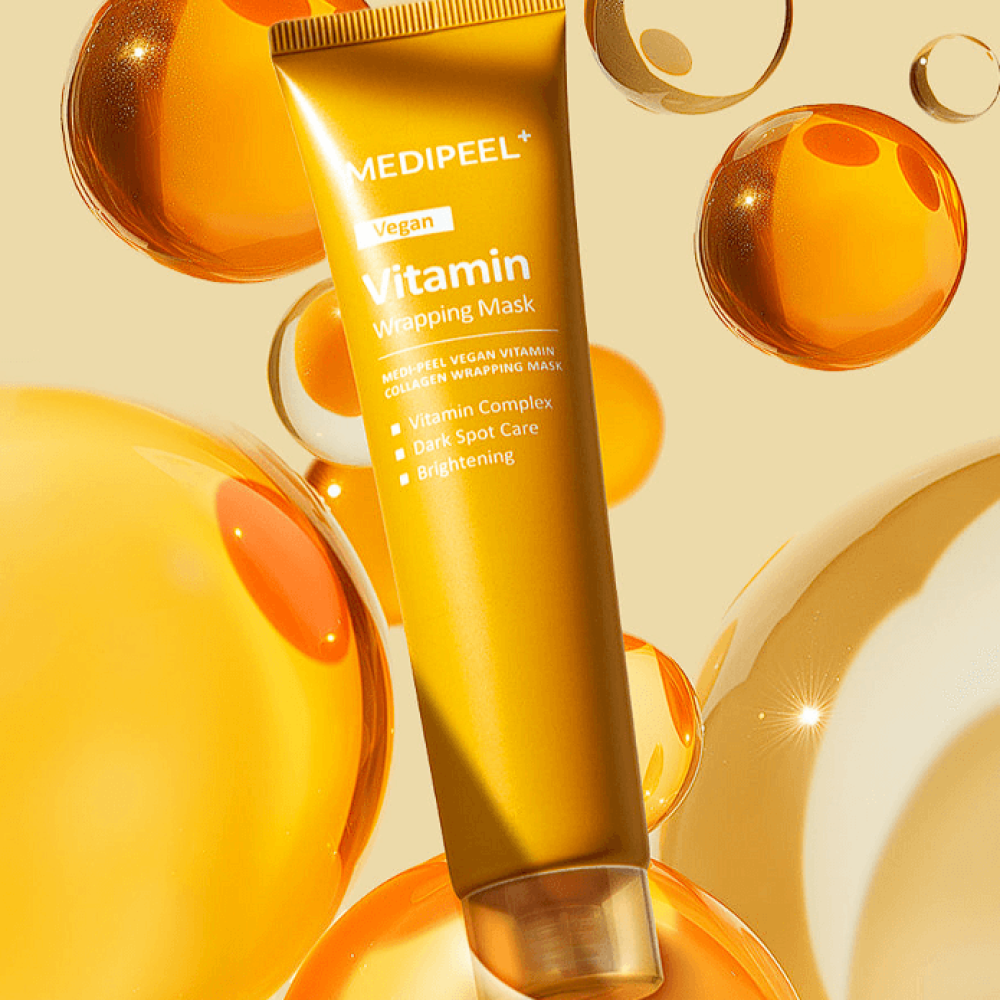 Освітлююча маска-плівка з вітаміном та колагеном - Medi-Peel Vegan Vitamin Collagen Wrapping Mask фото 2