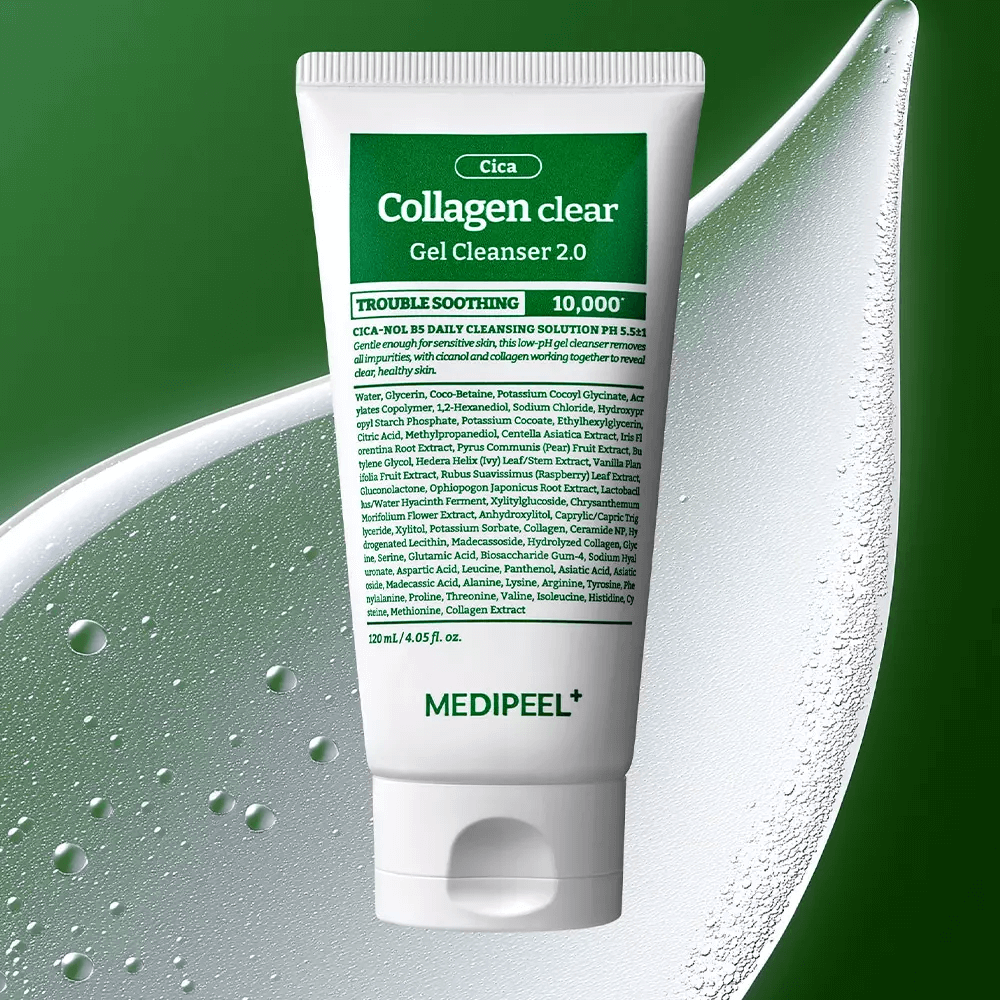 Пенка для умывания с CICA-комплексом - Medi-Peel Green Cica Collagen Clear Gel Cleanser 2.0 фото 3