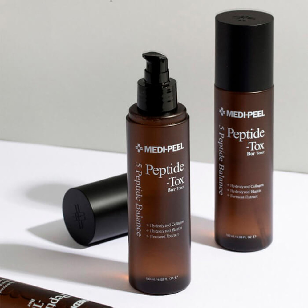 Тонер для лица с пептидным комплексом для лифтинга и увлажнения - Medi-Peel Peptide-Tox Bor Toner фото 3