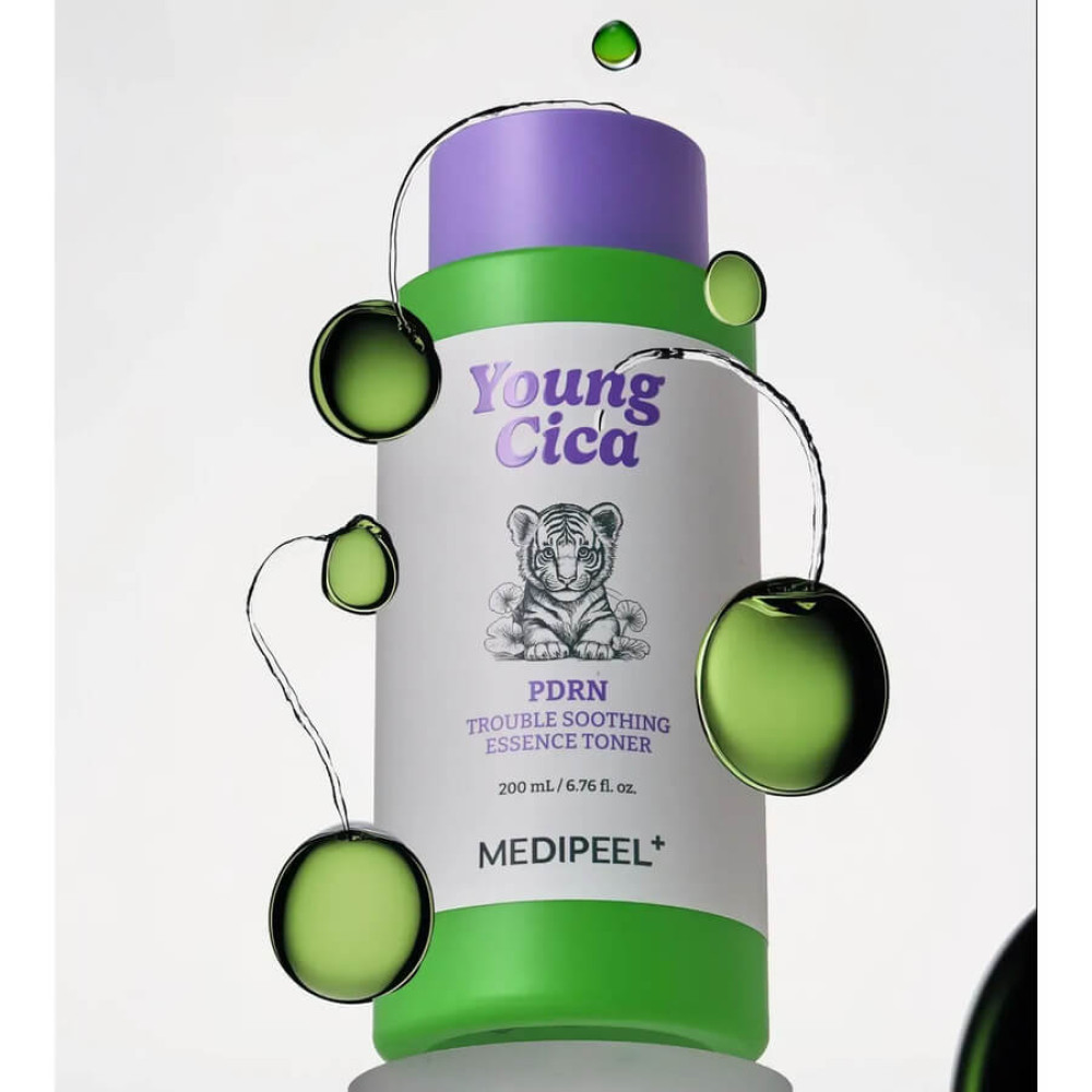 Заспокійлива тонік-есенція для обличчя з PDRN - Medi-Peel Young Cica PDRN Trouble Soothing Essence Toner фото 3
