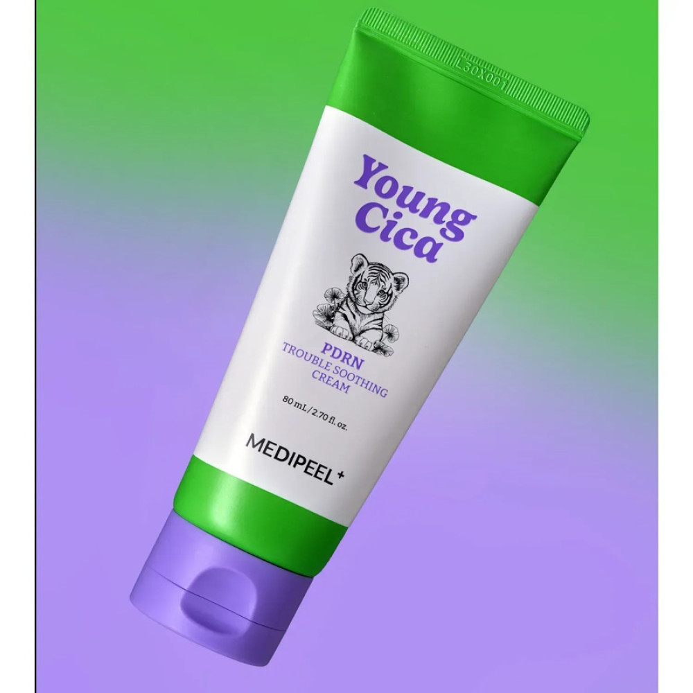 Успокаивающий крем для лица с центеллой и PDRN - Medi-Peel Young Cica PDRN Trouble Soothing Cream фото 2