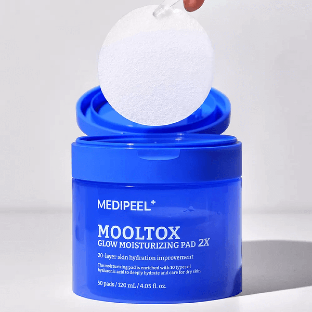 Увлажняющие педы для лица - Medi-Peel Mooltox Glow Moisturizing Pad 2X фото 2