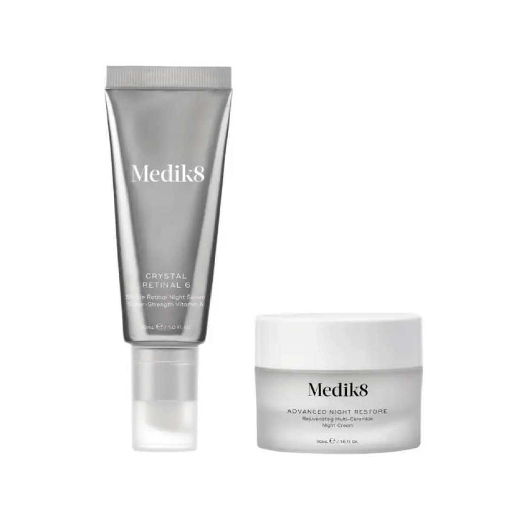Лимитированный набор для ночного ухода за кожей - Medik8 Night Shift Overnight Smooth and Firm Duo фото 3