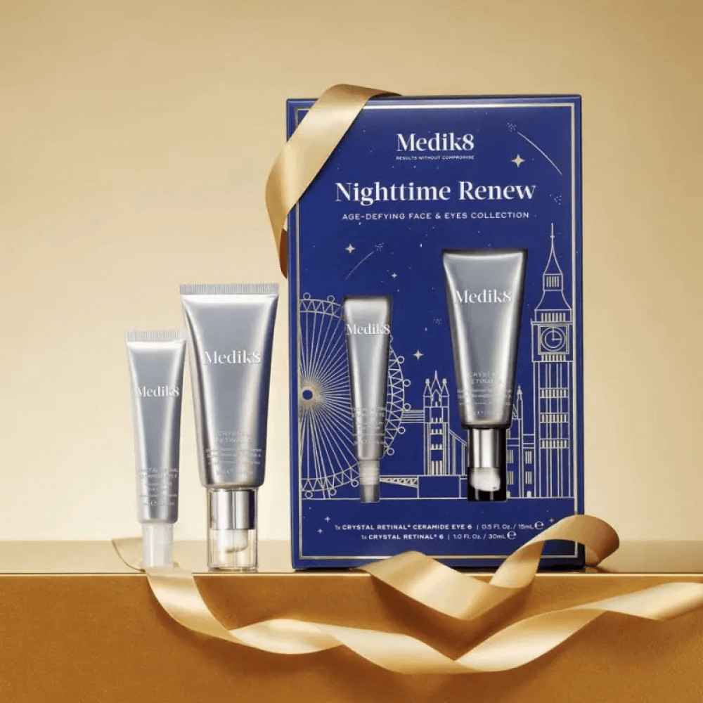Набор для лифтинга лица и зоны вокруг глаз - Medik8 Nighttime Renew Age-Defying Face and Eyes Collection фото 2