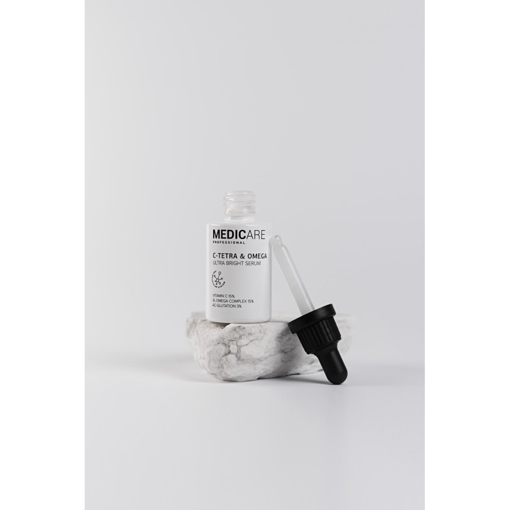 Осветляющая сыворотка с 15% витамином С - Medicare C-Tetra & Omega Ultra Bright Serum фото 3