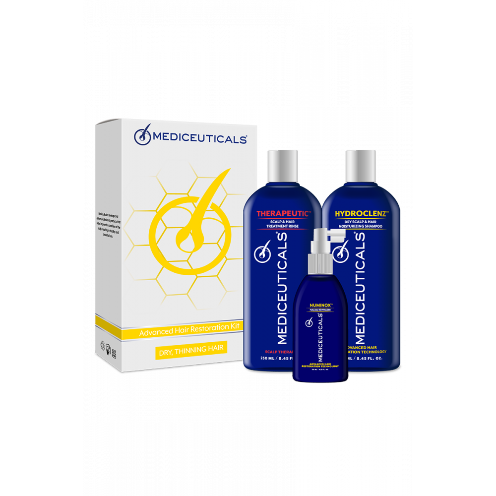 Мужской набор для стимулирования роста волос - Mediceuticals Advanced Hair Restoration Kit Dry фото 2