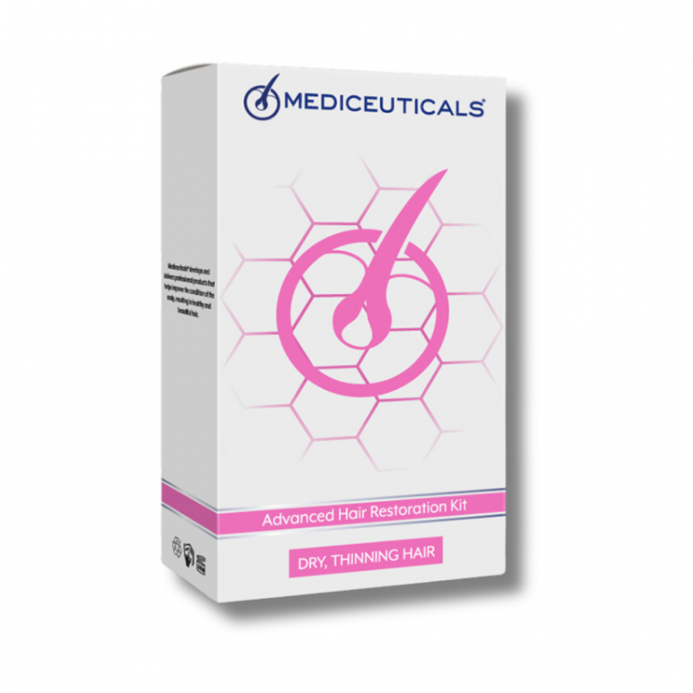 Набор для стимулирования роста волос для женщин, сухие волосы - Mediceuticals Advanced Hair Restoration Technology For Women Kit Dry фото