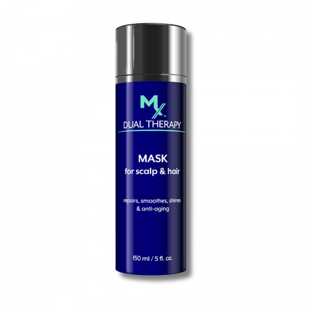 Восстанавливающая и антивозрастная маска для волос и кожи головы - Mediceuticals MX Dual Therapy Mask For Scalp And Hair фото
