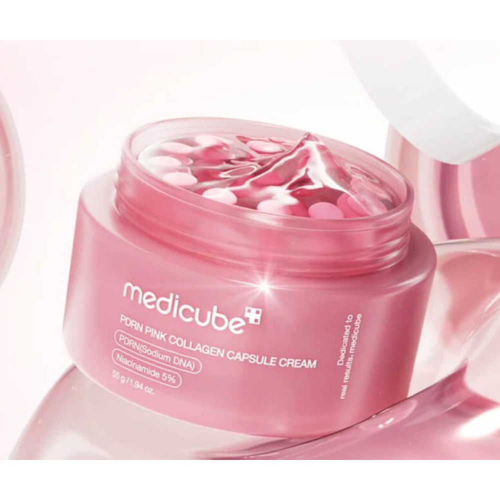 Капсульный крем с коллагеном и полинуклеотидами - Medicube PDRN Pink Collagen Capsule Cream фото 2