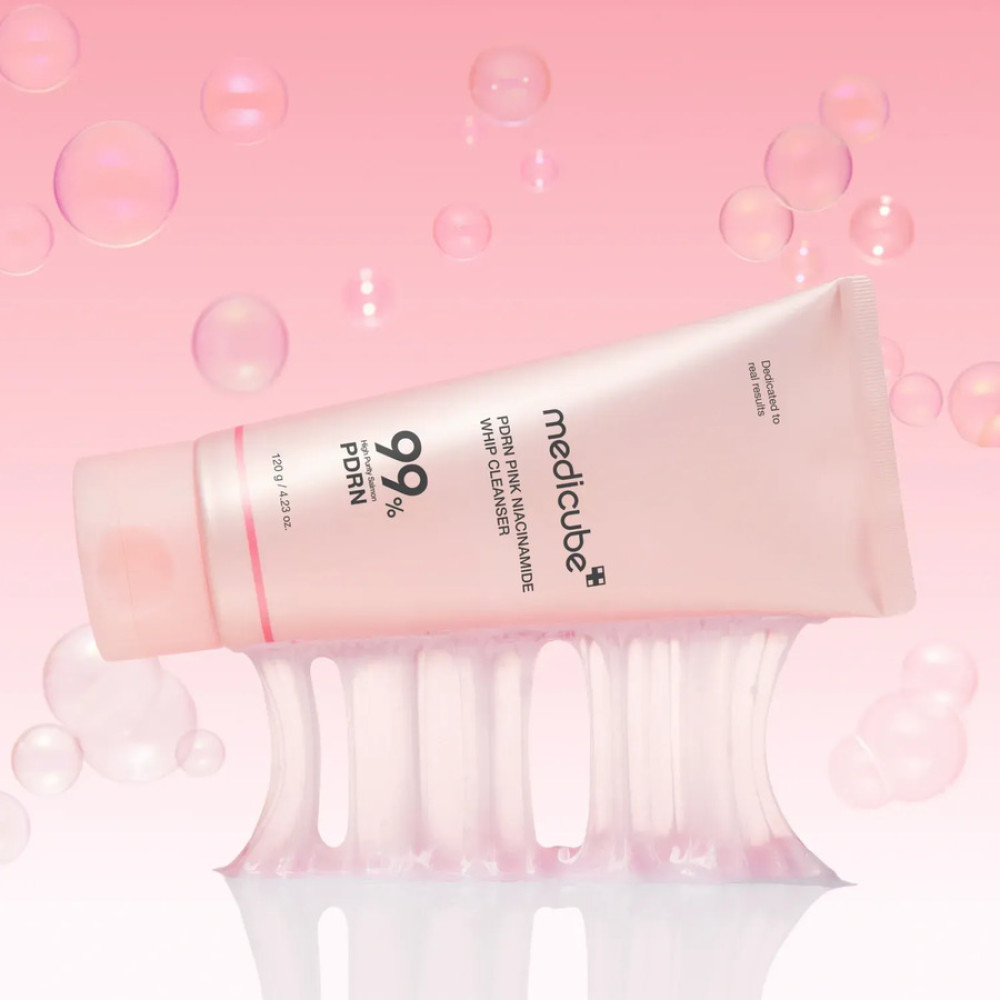 Очищувальна пінка з полінуклеотидами та ніацинамідом - Medicube PDRN Pink Niacinamide Whip Cleanser фото 2