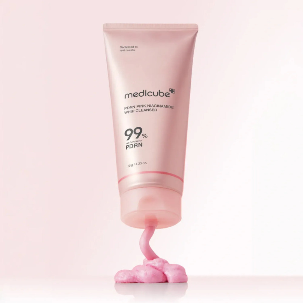 Очищувальна пінка з полінуклеотидами та ніацинамідом - Medicube PDRN Pink Niacinamide Whip Cleanser фото 3