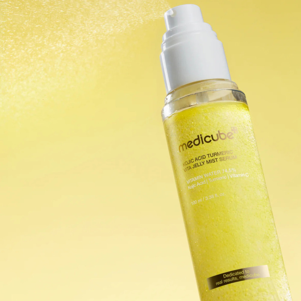 Освітлювальна гель-сироватка з кодзієвою кислотою та куркумою - Medicube Kojic Acid Turmeric Vita Jelly Mist Serum фото 2