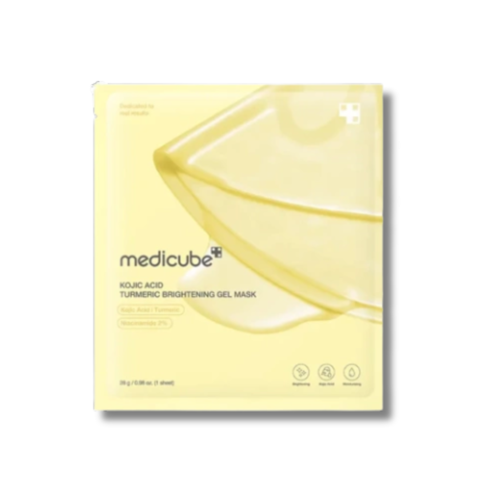 Осветляющая гидрогелевая маска с койевой кислотой и куркумой - Medicube Kojic Acid Turmeric Brightening Gel Mask фото