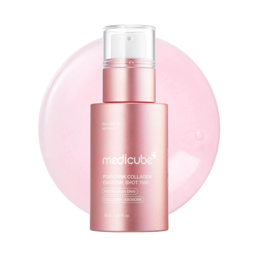 Регенеруюча сироватка з полінуклеотидами, екзосомами та спікулами - Medicube PDNR Pink Collagen Exosome Shot 7500 фото 2